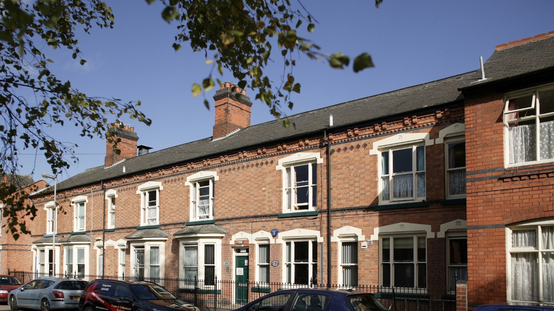 Row of houses owned by Action Homeless