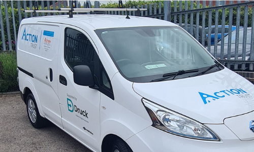 Electric van for Action Trust provided by Druck